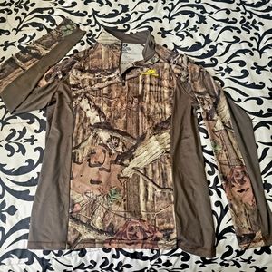 Mossy Oak Break up Infinity Half Zip long Sleeve Hunting Apparel